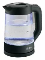 Чайник электрический Sinbo SK 8008 1.7л. 1500Вт черный (корпус: стекло)