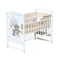 Кровать детская DREAM - MIO колесо-качалка (Bianco)