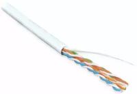 Кабель витая пара U/UTP 5e кат. 4 пары Hyperline UUTP4-C5E-S24-IN-LSZH-WH-305 24 AWG, solid, LSZH, белый (305 м)