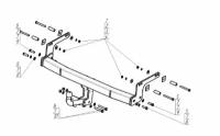 Фаркоп для renault duster 2012-, внедорожник/nissan terrano 2014-, внедорожник (без электрики) motodor.91710-a