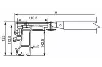 Направляющая крыши Edscha Lite Plus и Sesam Slimliner 13,6м 103199/13600