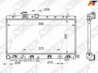 SAT Радиатор SUBARU IMPREZA 1.5 05-07