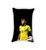 Подушка Неймар да Силва Сантос Жуниор, Neymar da Silva Santos Junior №9, картинка с одной стороны