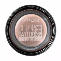 Тени для век `MAYBELLINE` COLOR TATTOO 24H тон матовый бургунд