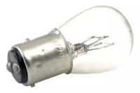 Лампа стоп сигнала S25 12V 21/5W цоколь 2 контакта Прозрачная для мотоцикла IRBIS INTRUDER