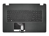 Клавиатура для ноутбука Acer Aspire F5-771G черная топ-панель с подсветкой
