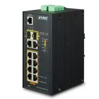 Промышленный управляемый PoE коммутатор PLANET IP3 IGS-5225-8P2T2S L2+/L4 8-Port 1000T 802.3at PoE + 2-Port 10/100/1000T + 2-Port 100/1000X SFP