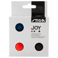 Мячи для настольного тенниса Stiga Joy 40+ Plastic ABS x4 Assorted 1110-5240-04