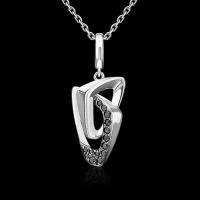 Подвеска PLATINA jewelry из серебра 925 пробы с фианитом (недрагоценные вставки)