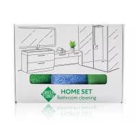 "Набор для уборки ванной HOME SET Bathroom Cleaning", GreenWay, 40х30 см. В наборе 3 файбера. Для уборки ванной комнаты