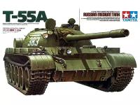 Военная техника Tamiya 35257 Tamiya Советский танк Т-55А с одной фигурой (1:35)