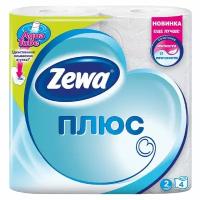 Zewa Туалетная бумага Zewa Плюс, 2 слоя, 4 рулона