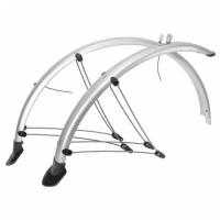 Крылья HORST Full Size Mudguard Set 26-27,5" х 60 mm серебристые