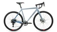 Велосипед FORMAT 2323 700C (700C 9 ск. рост. 590 мм) 2023, серо-синий-мат/синий-мат