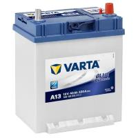Аккумулятор автомобильный Varta Blue Dynamic A13 6СТ-40 обр. с бортом (42B19L) 187x129x225
