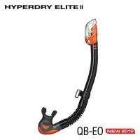 Трубка Hyperdry Elite черный силикон-Оранжевый