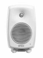 Genelec G Three BW активная 2-полосная АС. НЧ 5" 50Вт, ВЧ 0.75" 50Вт. Подставки. Входы: аналог. RCA, XLR. Макс. SPL 104 дБ, 47Гц-25кГц (-6 дБ). Кроссовер 3000Гц. Габариты (ВхШхГ): 299х189х178мм (с подставками). Вес 5.0кг. Белая