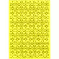 Комплект наклеек "Знак заземления" 12х12мм, 330шт. Цвет желтый (6 шт. в комплекте)