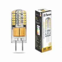 Лампа FERON светод. LB-422 (3W) 12V G4 2700K (445)