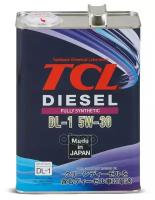 TCL Масло Для Дизельных Двигателей Diesel, Fully Synth, Dl-1, 5W30, 4Л