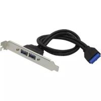 Планка портов USB 3.0 20pin -> 2x A Orient C087