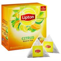 Чай в пакетиках Чай Lipton Citrus черный пирамидки /пач
