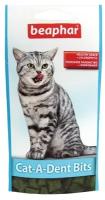 Лакомство для кошек Beaphar "Cat-A-Dent-Bits", подушечки для чистки зубов, 75 штук