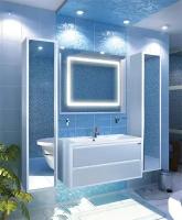 Мебель для ванной Акватон Римини 100 белая (тумба с раковиной + зеркало)