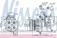 NISSENS 89247 Компрессор кондиционера HONDA CR-V 07-