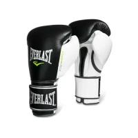 Перчатки тренировочные Everlast Powerlock 18oz черный/белый /зеленый