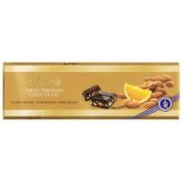 Шоколад Lindt Gold темный с апельсином и миндалем 300 г