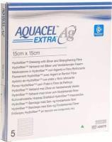 Повязка Aquacel extra ag с серебром на инфицированные раны или с риском инфицирования 15см х15см, 420678 (Поштучно (1 штука))