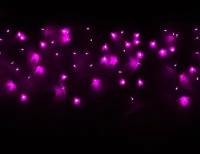Светодиодная бахрома Quality Light 3.1*0.5 м, 150 розовых LED ламп, черный ПВХ, соединяемая, IP44, BEAUTY LED PIL150-11-2P
