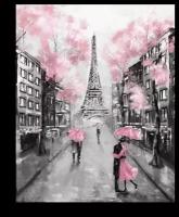 Постер "Вид на Париж и Эйфелеву Башню"