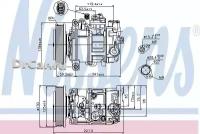 NISSENS Компрессор кондиционера AUDI A4 3.2FSI -09