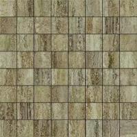 Мозаика из керамогранита ITALON Travertino Floor Silver Mosaico Lux 29,2X29,2