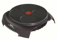 Блинница TEFAL PY303633 черный, антипригарное покрытие, 12см, 4 блина