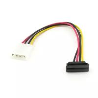 Переходник питания Molex 4-pin ->1SATA угл. разъем, 0.16м (KC-226)