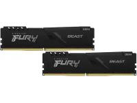 Модуль памяти Kingston Fury Black DDR4 DIMM 2666Mhz PC21300 CL16 - 16Gb Kit (2x8Gb) KF426C16BBK2/16