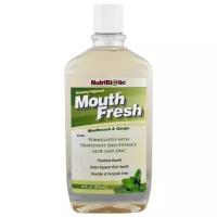 NutriBiotic MouthFresh Натуральная жидкость для полоскания рта освежающая мята 16 жидких унций (473 мл)