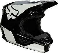 Fox Racing V1 Revn Black/White шлем кроссовый / M