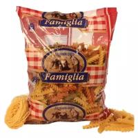 Макароны цветные Famiglia Fusilli Tricolori, 500г