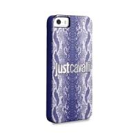 Чехол для iPhone 5/5S Puro Just Cavalli SHINY PYTHON синий