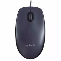 Мышь проводная Logitech M90, 1000 dpi, USB, черный (910-001794/910-001793)