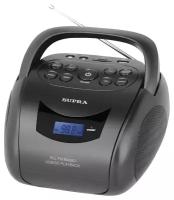 Аудиомагнитола Supra BB-24MUS черный 3Вт/MP3/FM(dig)/USB/SD