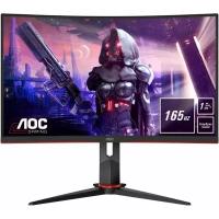 Монитор 27 AOC C27G2U Black-Red (VA, изогнутый, 1920x1080, 165Hz, 1 ms, 178/178, 250 cd/m, 80M:1, +2xHDMI 1.4, +Displ