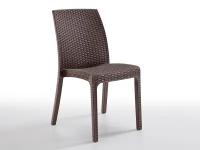 Стул BICA B:rattan VIRGINIA без подлокотников, коричневый