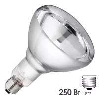 Лампа инфракрасная ИКЗ 250W 215-225V E27 прозрачная (ИКЗ 215-225V 250W Е27)