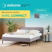 Кровать Askona (Аскона) Avril Compact (Аврил компакт) 160x200 Тк. Velutto 08