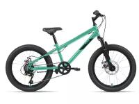 Детский велосипед Altair MTB HT 20 2.0 D, год 2022, цвет Зеленый-Черный